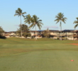 The fifth hole on the A nine of Hawaii Prince Golf Club is a straightforward par 3. 